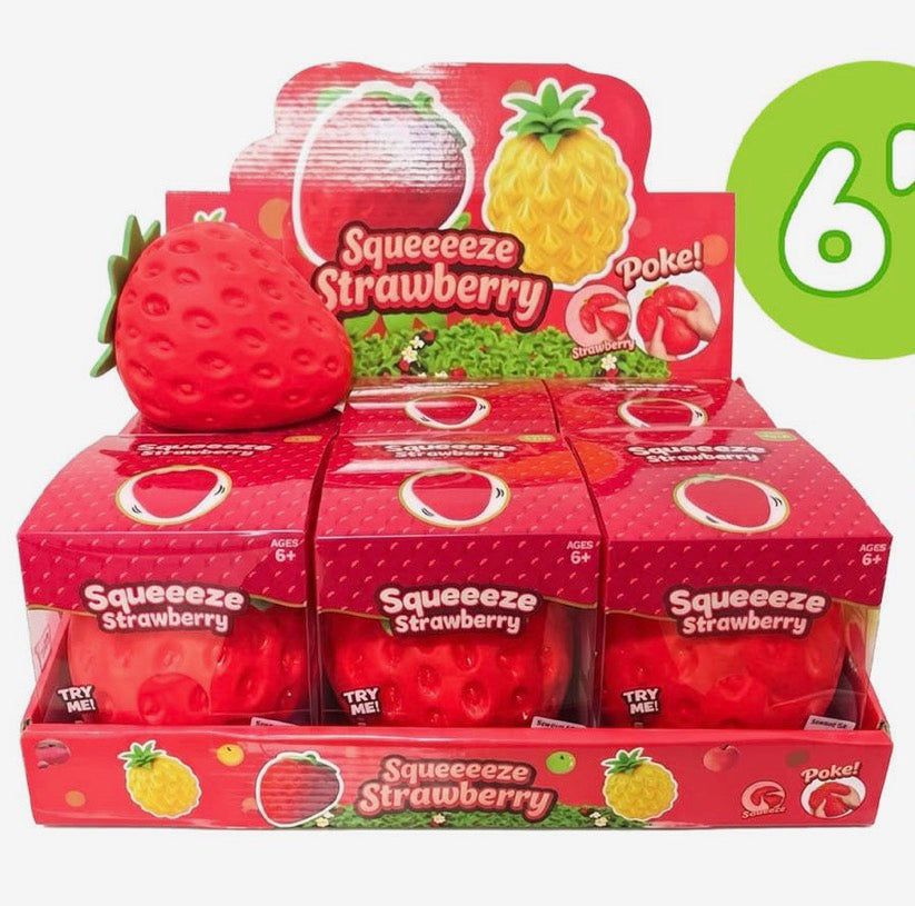 Jumbo Squeeze Strawberry Squishy