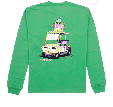 Boys Mardi Cart LS Crop Green