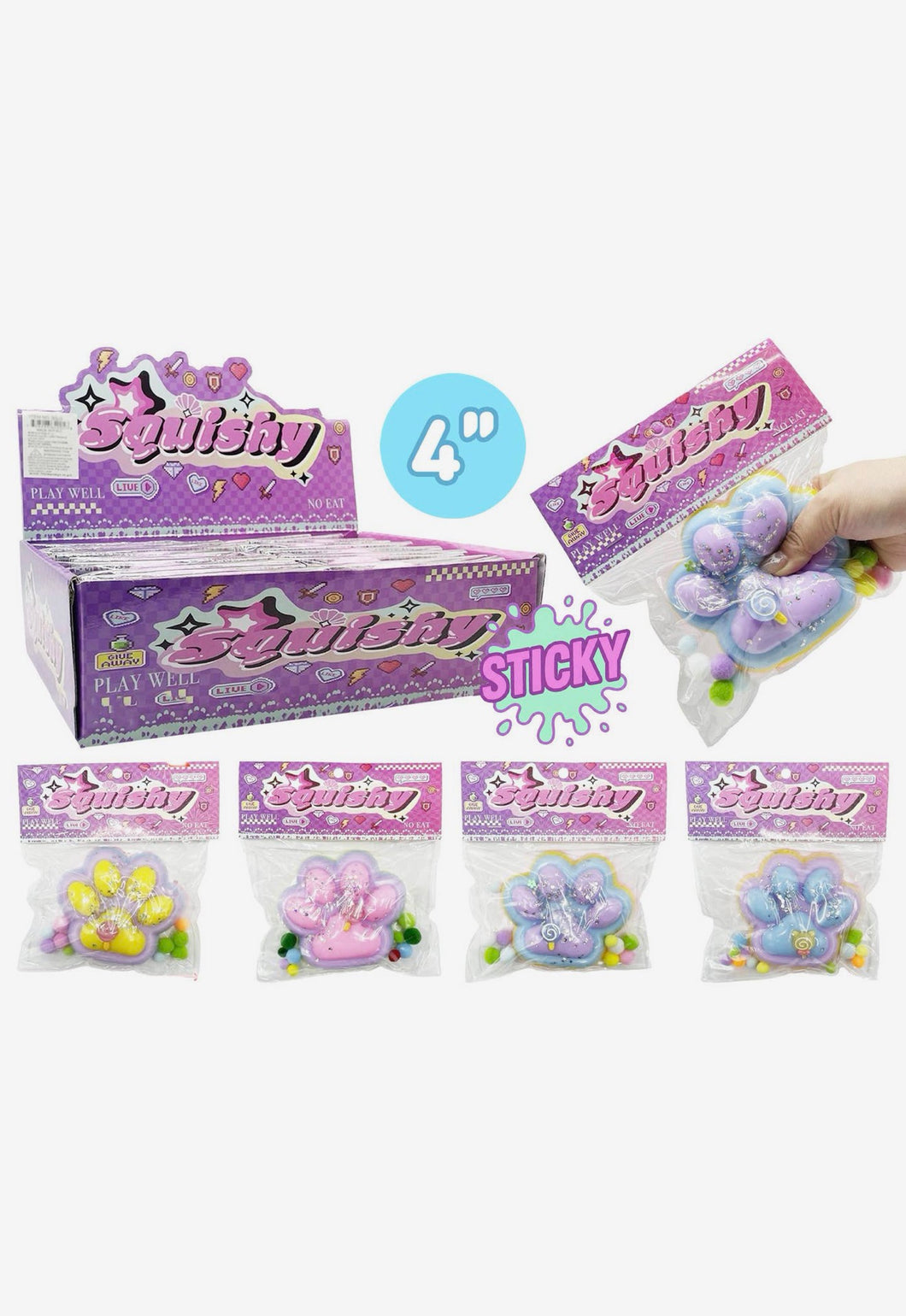 Kawaii Paw Sticky Squishy