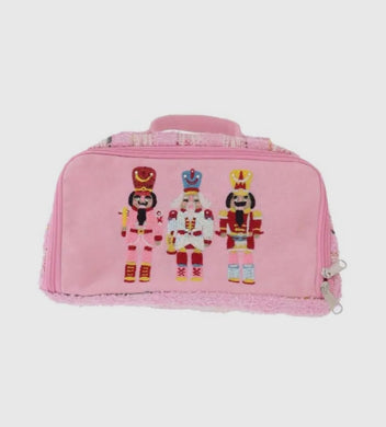 Whimsy Nutcracker Embroidered Zipper Pouch