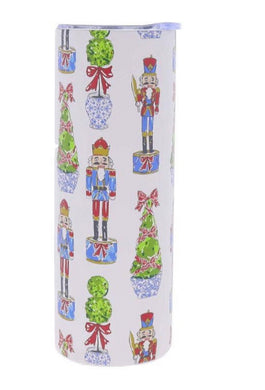 Festive Nutcracker 20oz Skinny Tumbler
