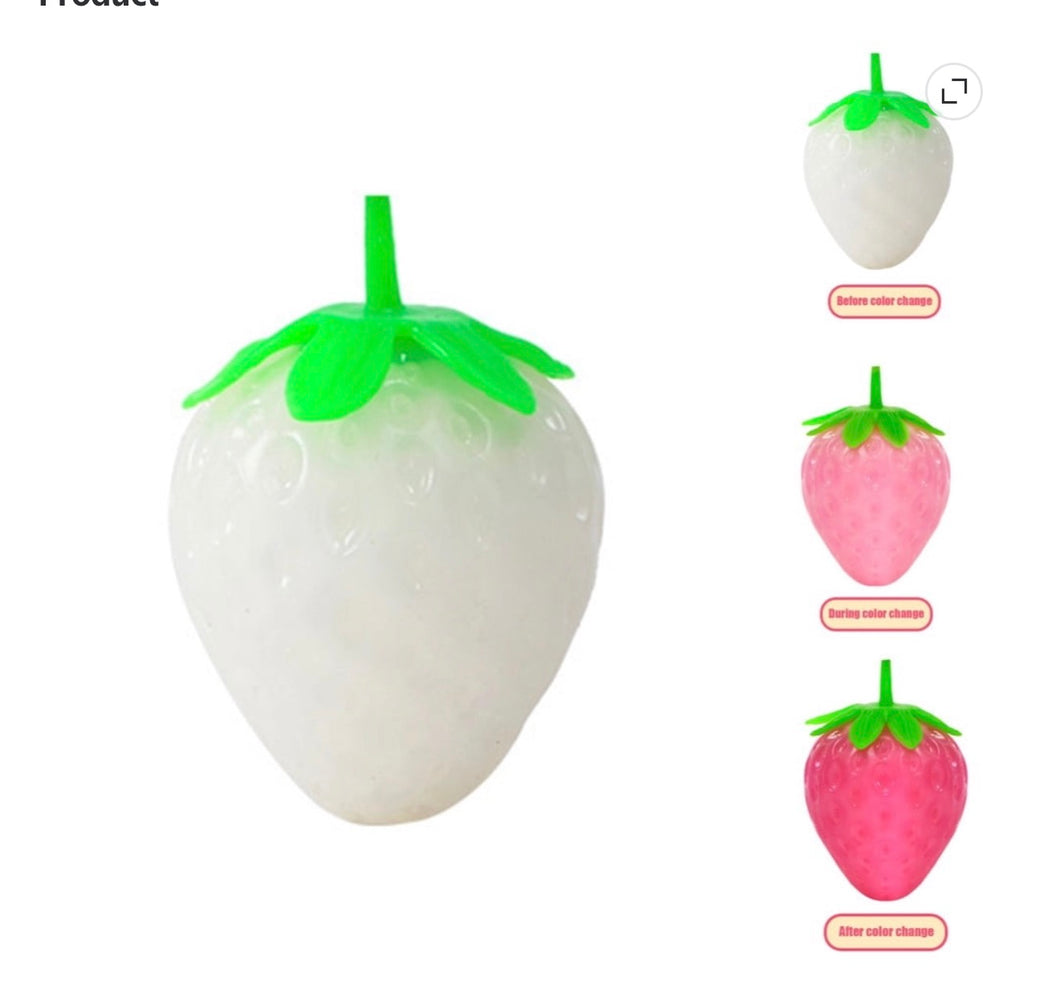 Sunlight Straberry Changing Color Squishy
