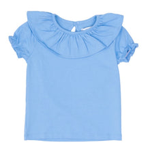 Larrison French Blue Ruffle Shirt