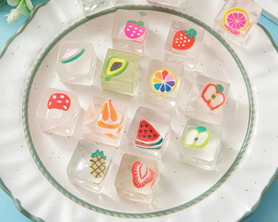 Mini Squish Fruit Cube