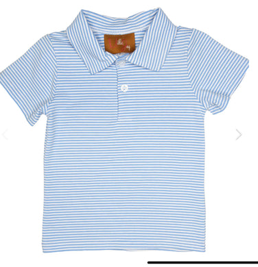 Bennett Short Sleeve Light Blue Stripe