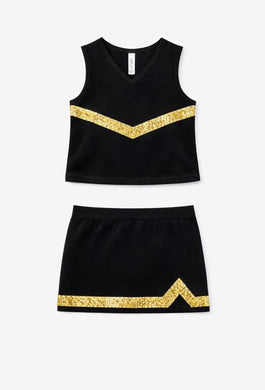 Black/Gold Cheer Uniform