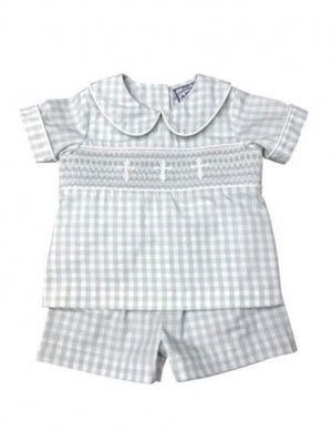 Faith Smocked Boys Short Set
