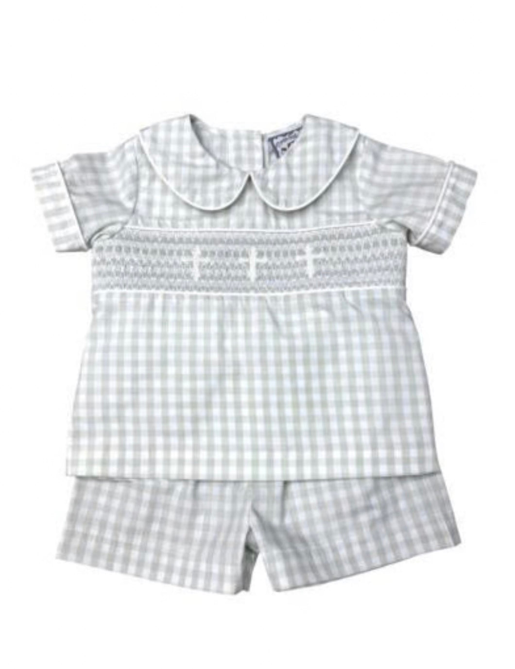 Faith Smocked Boys Short Set
