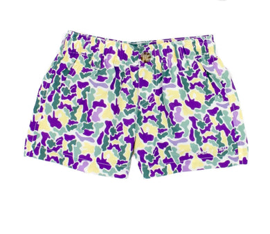 Boys Mallard Short Mardi Gras Camo