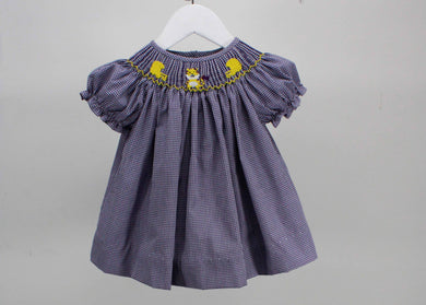Purple and Gold Football Zoey Dress