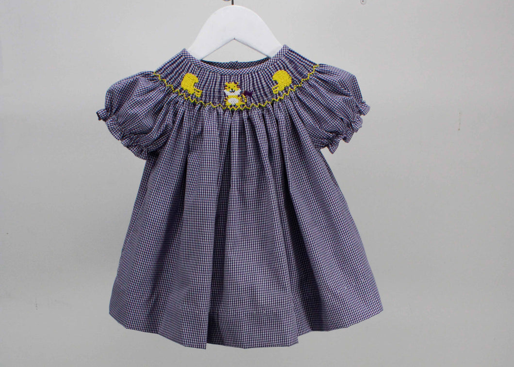 Purple and Gold Football Zoey Dress