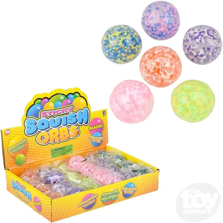 Squishy Sticky Beaded Orbs