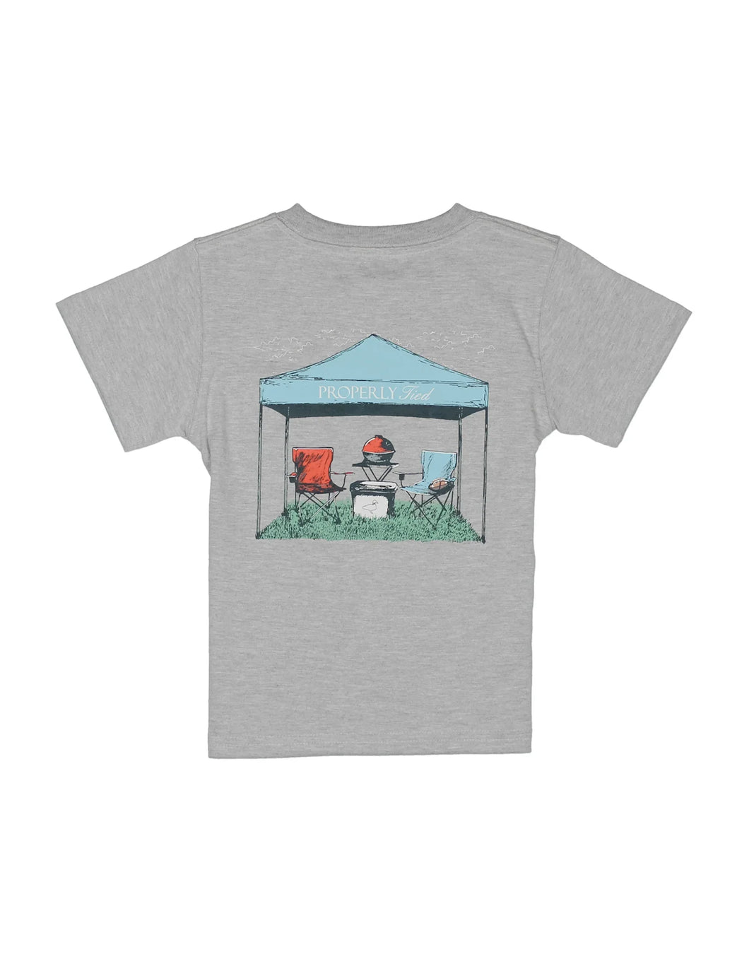 Boys Tailgate SS Light Heather Grey