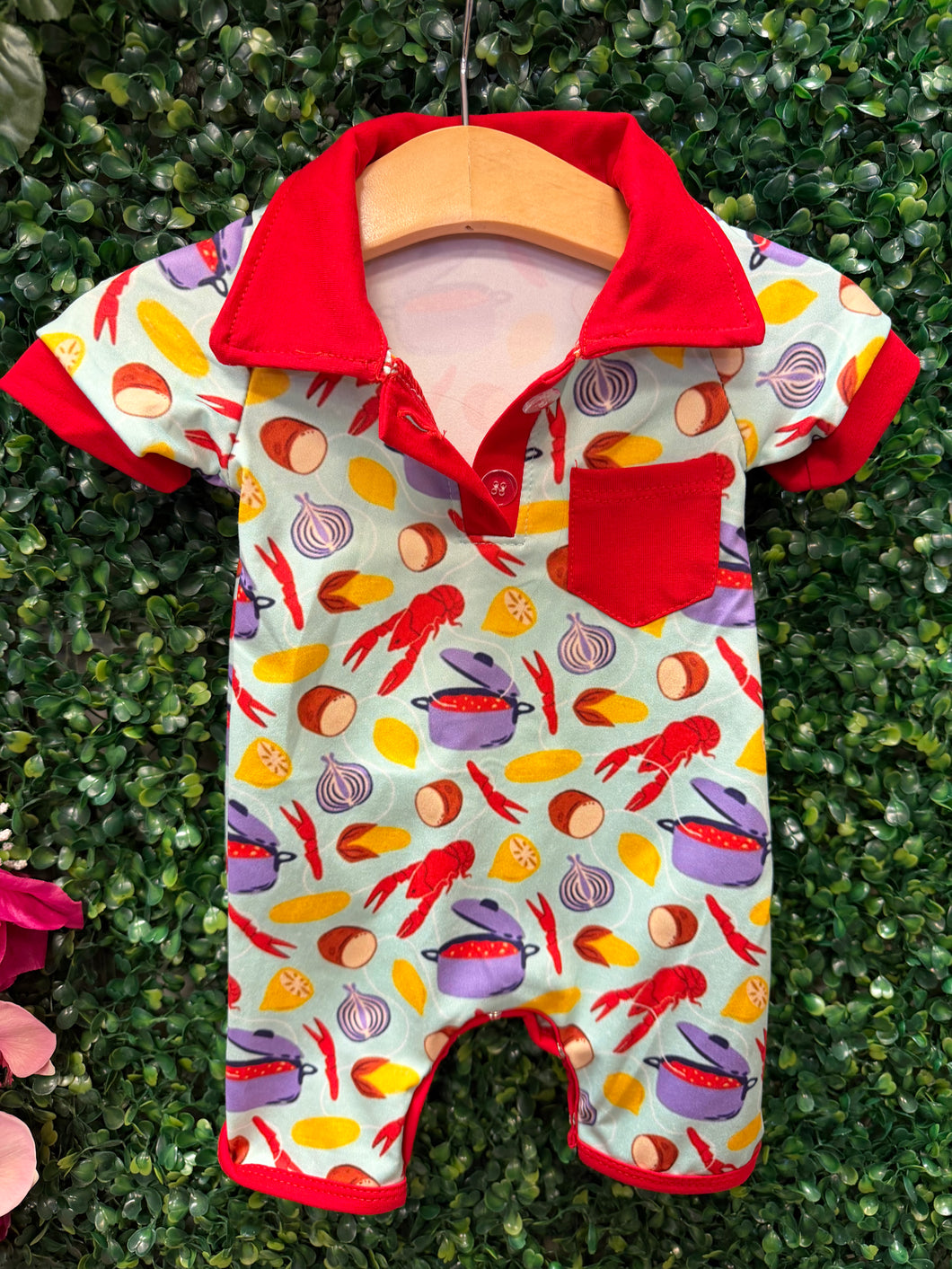 Boys Crawfish Boil Romper