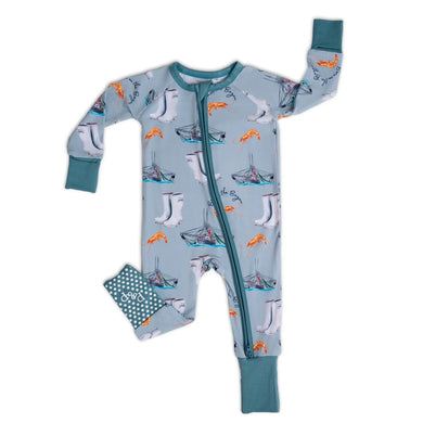 Born On The Bayou Bamboo Zipper Pajamas