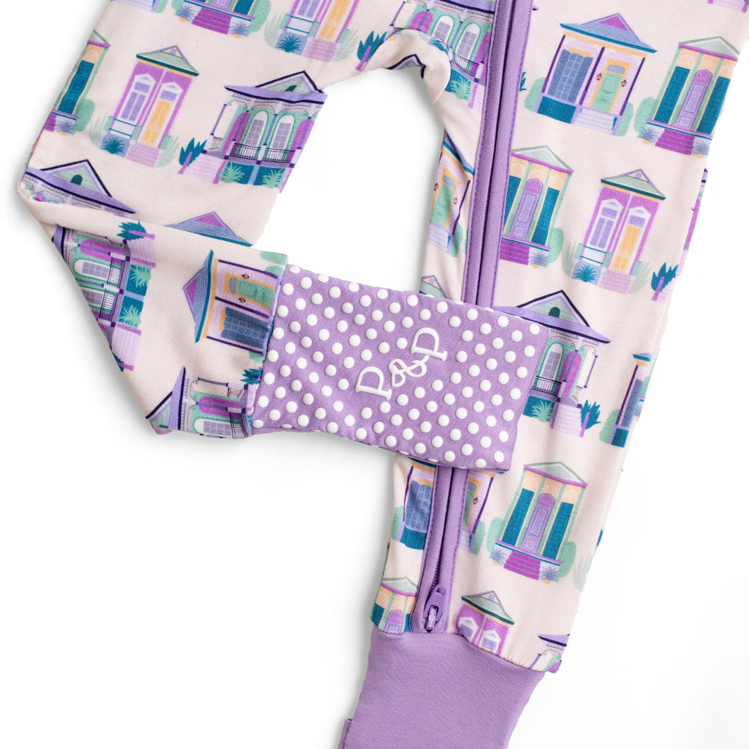Home Sweet NOLA Bamboo Zippie Pajamas