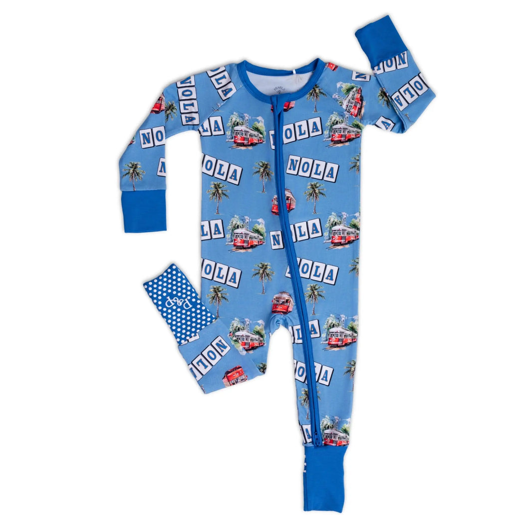 NOLA Bamboo Zippie Pajamas