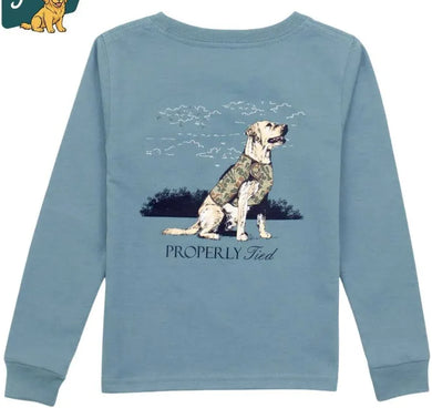Boys Good Boy Steel Blue Shirt