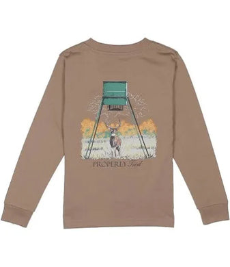 Boys Deer Feeder LS Walnut
