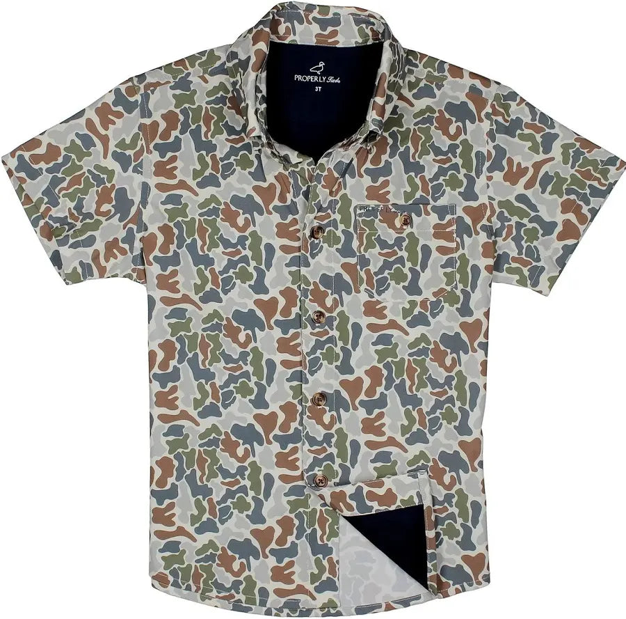 Boys Sportsman Field Shirt Terra Camo