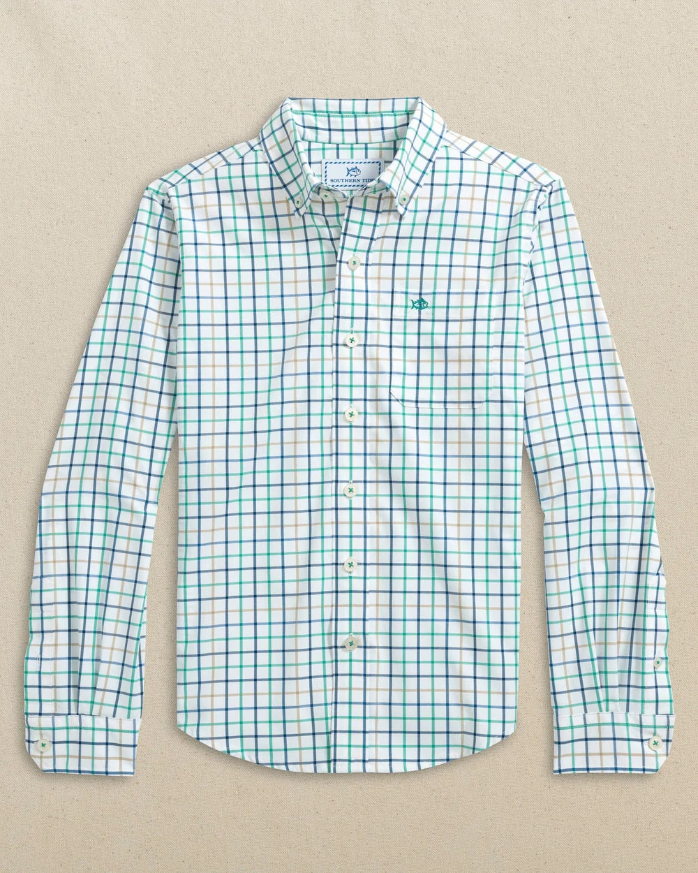 Persian Green Button Down