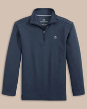 Dress Blue Schooner Quater Zip - LS