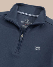 Dress Blue Schooner Quater Zip - LS