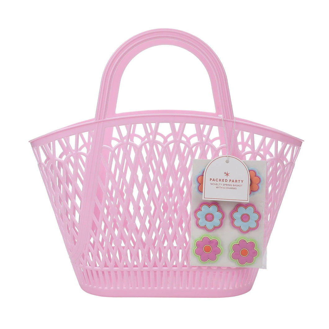 Petal Party Silicone Basket & Floral Charms Set