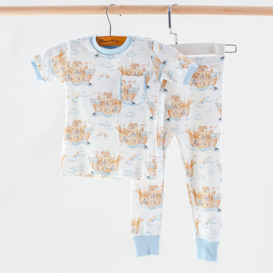 All Aboard Noahs Ark Organic Cotton Kids Pj