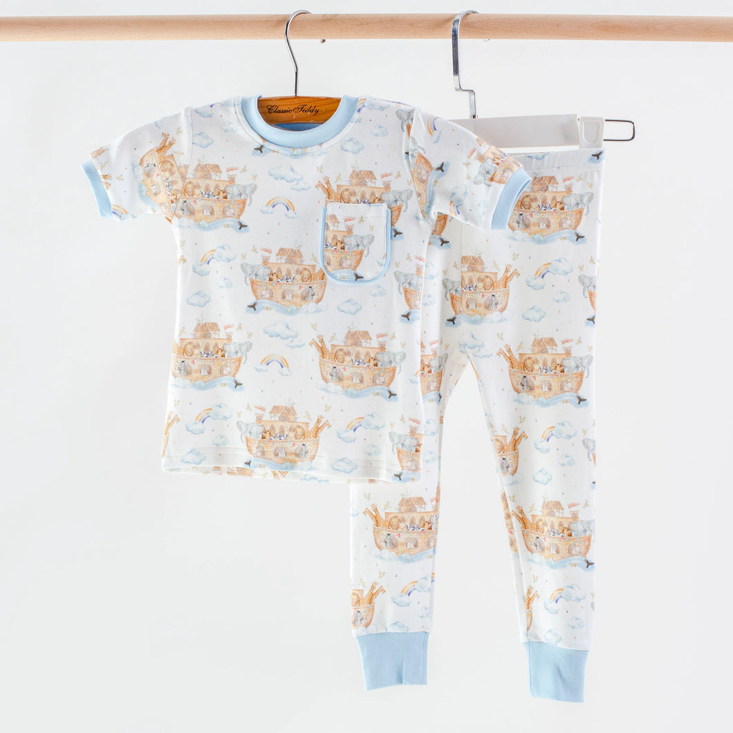All Aboard Noahs Ark Organic Cotton Kids Pj