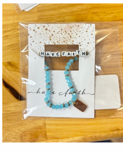 Word Beaded Tag Bracelets
