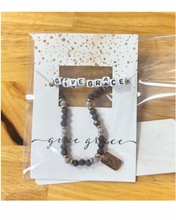 Word Beaded Tag Bracelets