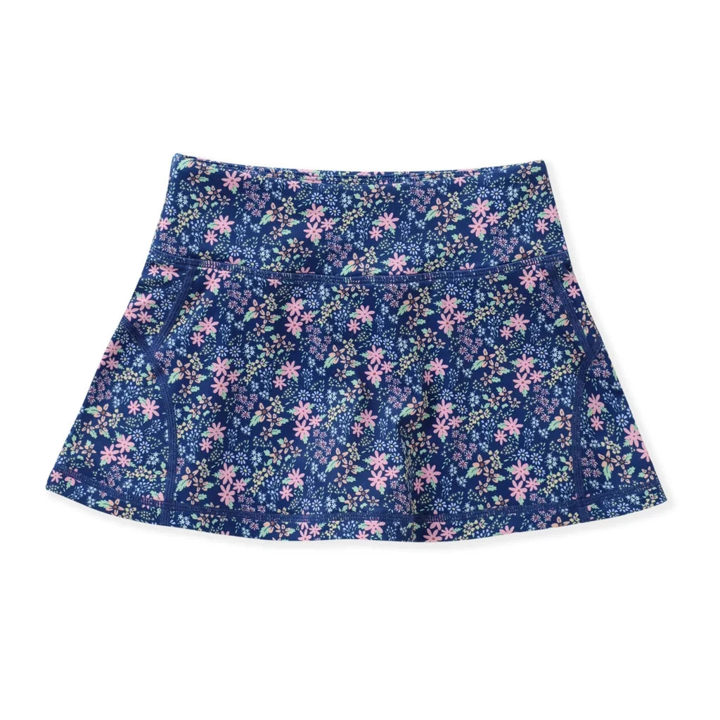Navy Ditsy Floral Tennis Skirt