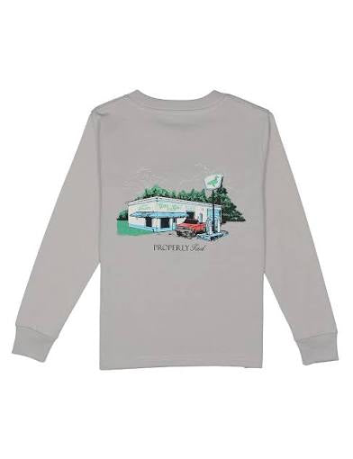 Boys Service Station LS Ice Grey