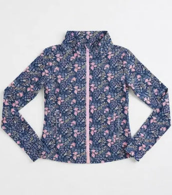 Navy Ditsy Floral Active Jacket