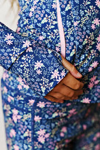 Navy Ditsy Floral Active Jacket