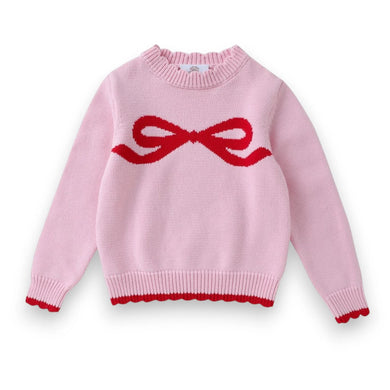 Pink/Red Bow Sweater