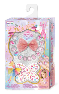Dazzle Nails & Hair Bow
