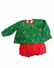 Ava Candy Cane Lane Bloomer Set