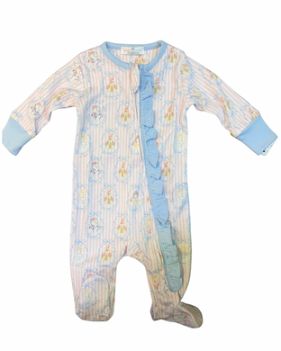 Royal and Charm Pima Zipper Footie