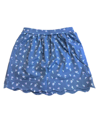 Dusty Blue Floral Skort