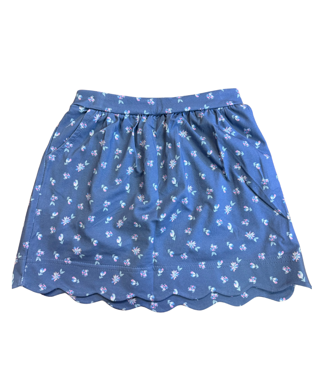 Dusty Blue Floral Skort