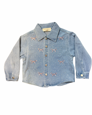 Bow Blue Jean Jacket