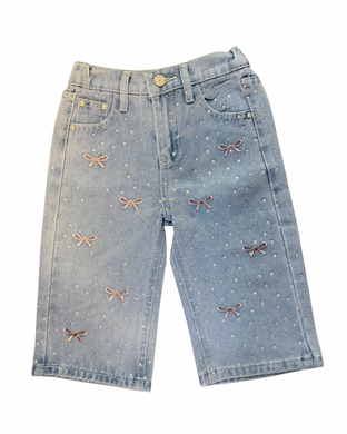 Bow Blue Jeans
