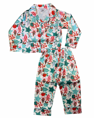 Mom and Me Silky Ornament Pajamas