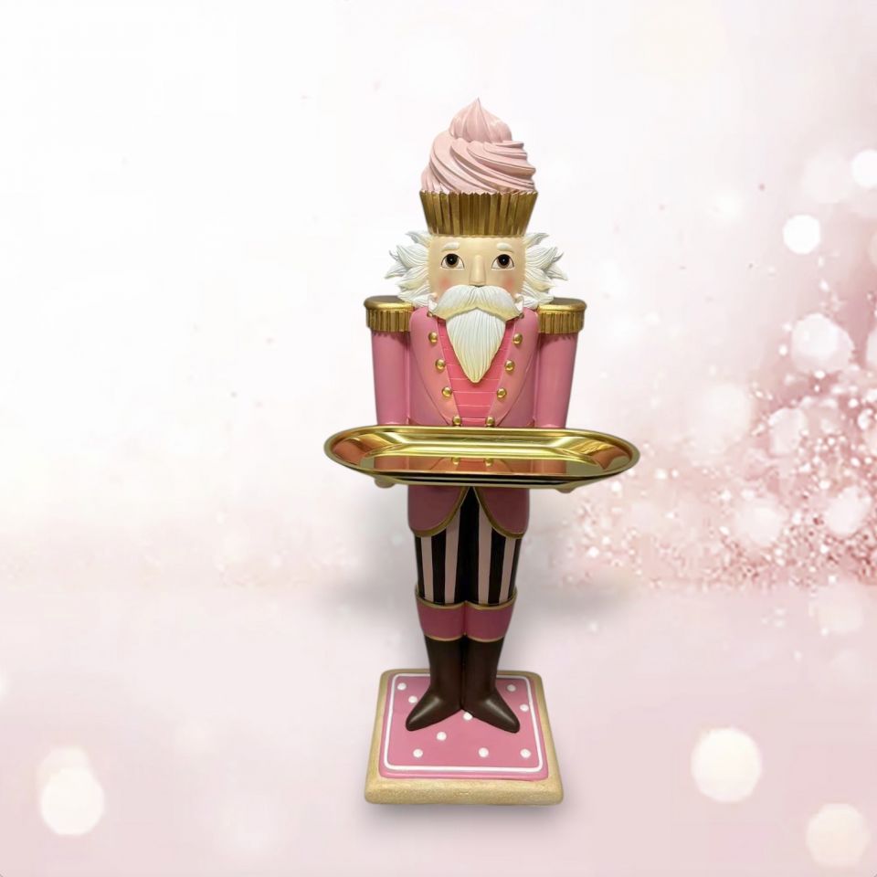 Candy Towne Nutcracker W Tray