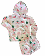 Christmas Tiles Pattern Hoodie/Shorts Set