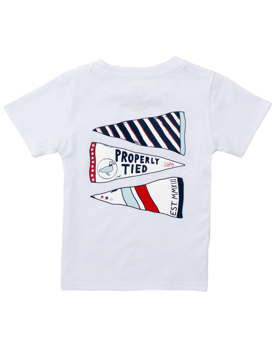 Boys Americana Pennant SS White