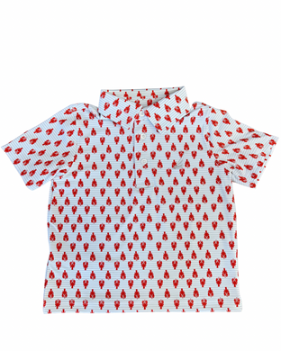Performance Lobster Print S/S Polo