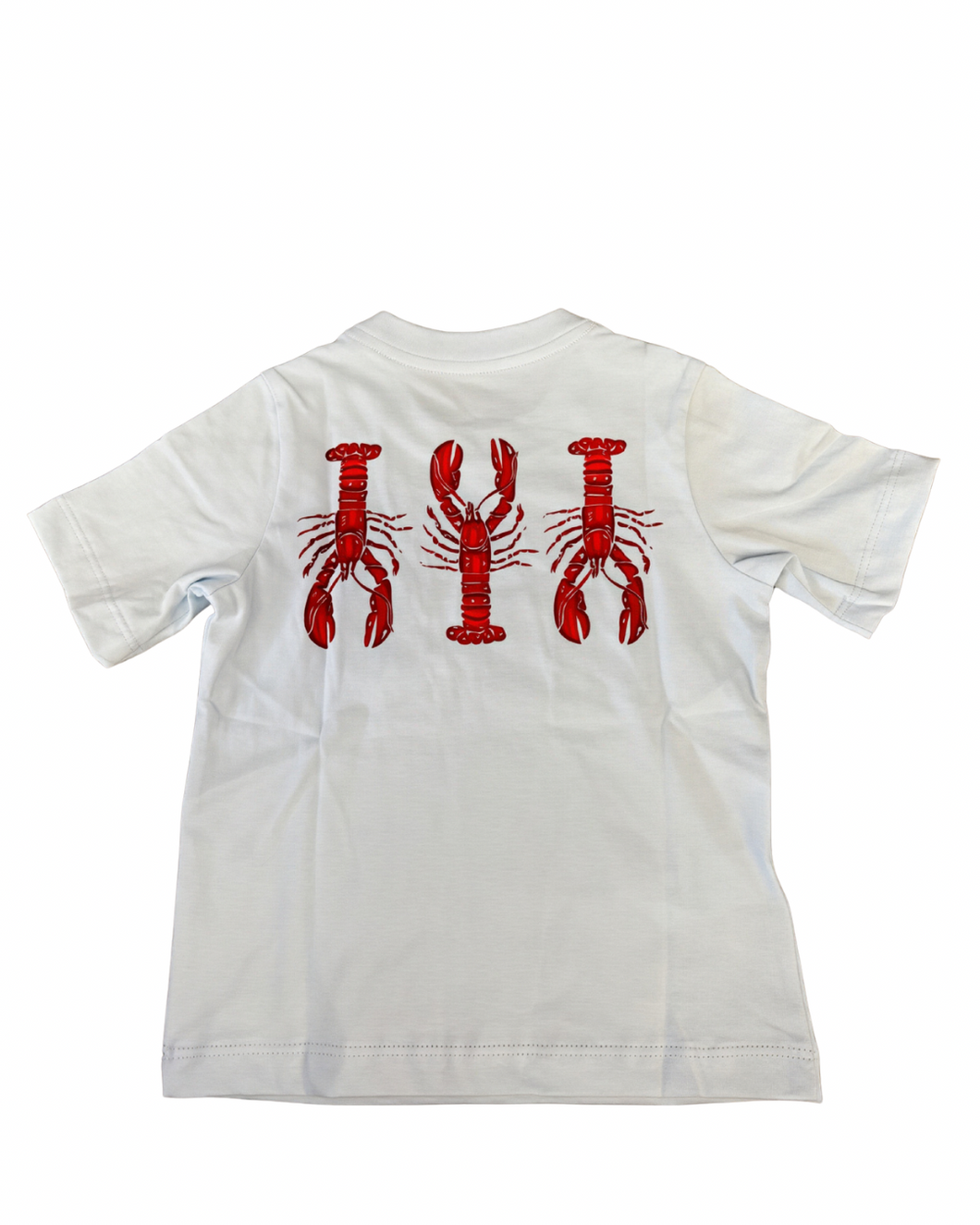 Solid Pastel Blue Lobster Pocket Tee